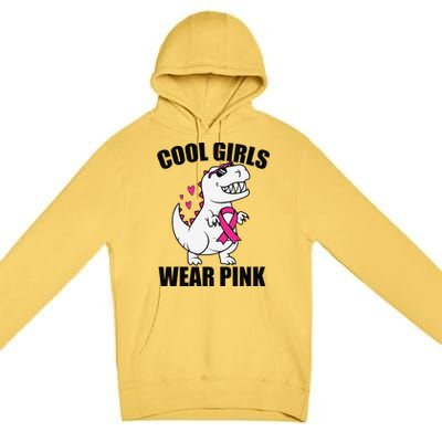 Cool Wear Pin.K Trex Breast Cancer Awareness Premium Pullover Hoodie