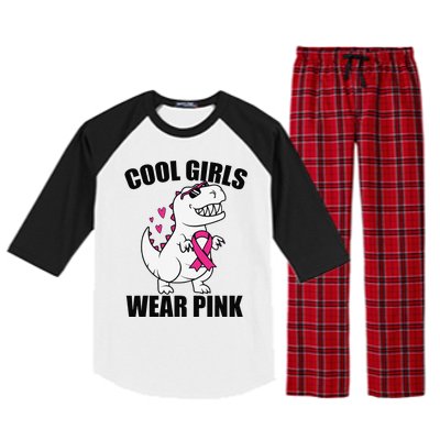 Cool Wear Pin.K Trex Breast Cancer Awareness Raglan Sleeve Pajama Set