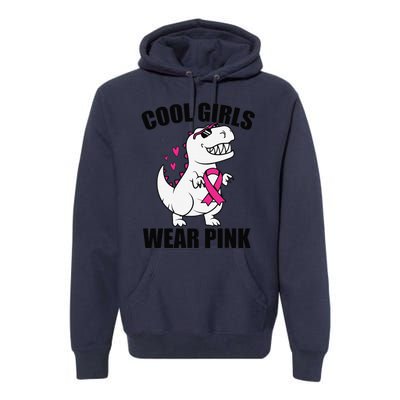 Cool Wear Pin.K Trex Breast Cancer Awareness Premium Hoodie