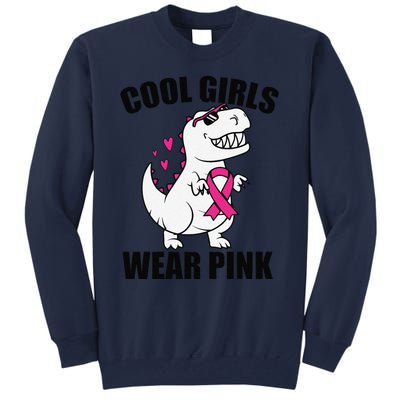 Cool Wear Pin.K Trex Breast Cancer Awareness Tall Sweatshirt