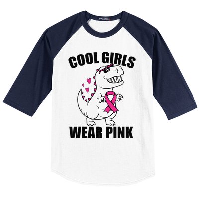 Cool Wear Pin.K Trex Breast Cancer Awareness Baseball Sleeve Shirt