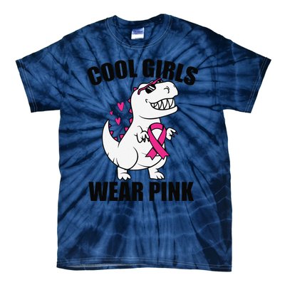 Cool Wear Pin.K Trex Breast Cancer Awareness Tie-Dye T-Shirt