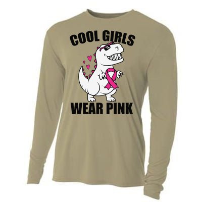 Cool Wear Pin.K Trex Breast Cancer Awareness Cooling Performance Long Sleeve Crew