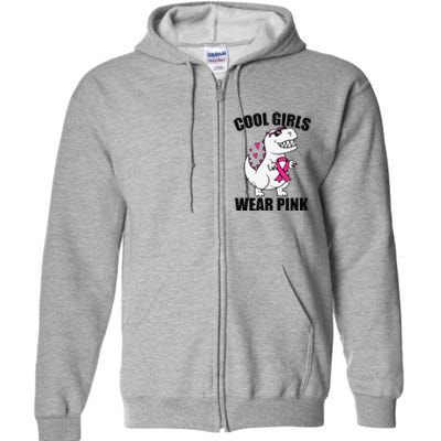 Cool Wear Pin.K Trex Breast Cancer Awareness Full Zip Hoodie