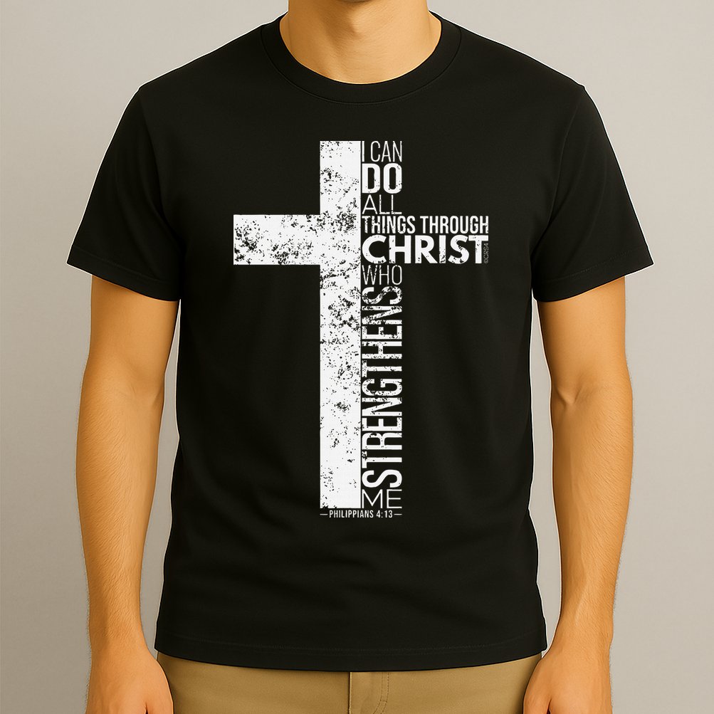 Cross With Philippians 413 Christian T-Shirt