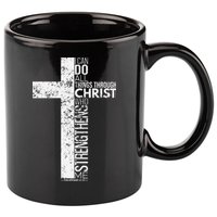 Cross With Philippians 413 Christian 11oz C Handle Ceramic Mug