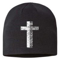 Cross With Philippians 413 Christian Sustainable Beanie