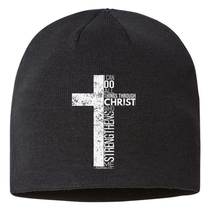 Cross With Philippians 413 Christian Sustainable Beanie