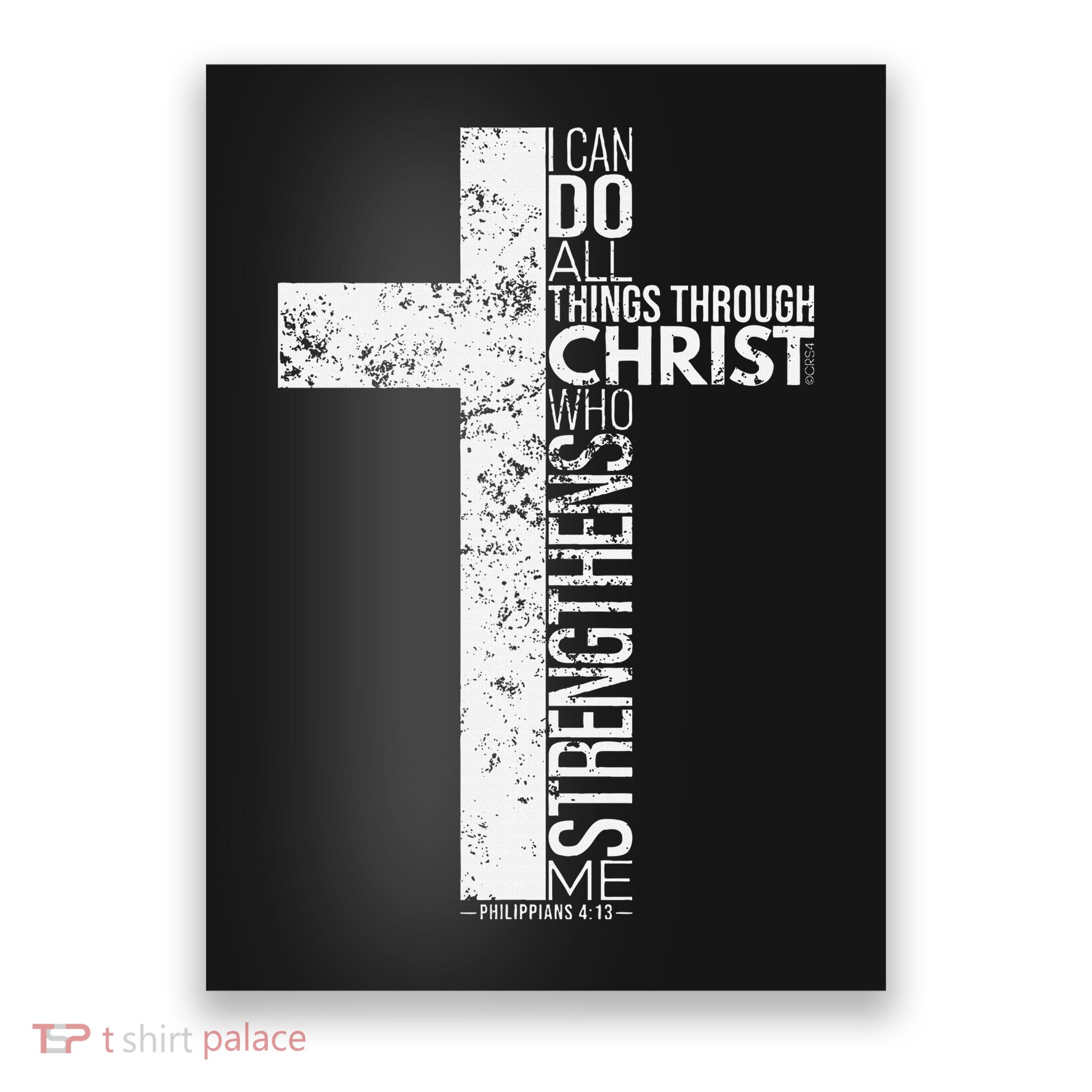Cross With Philippians 413 Christian Poster