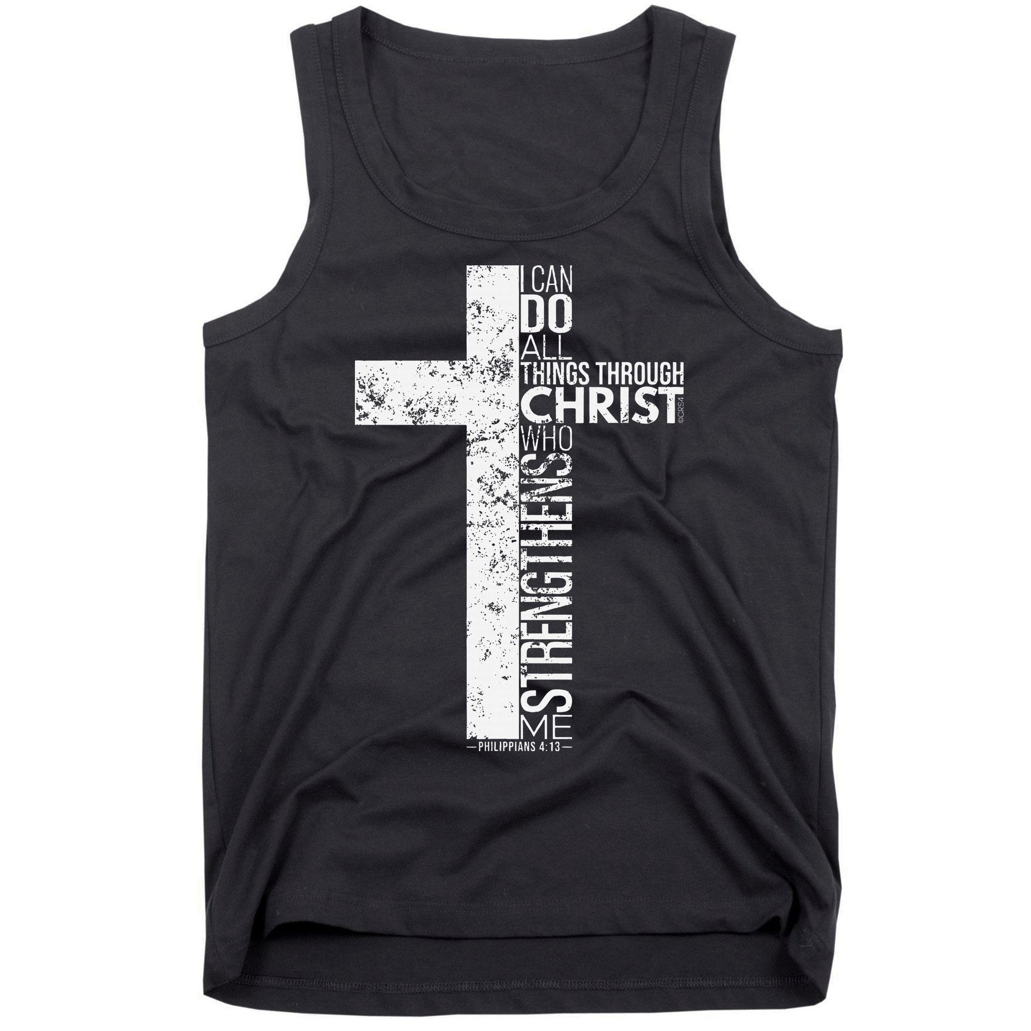 Cross With Philippians 413 Christian Tank Top