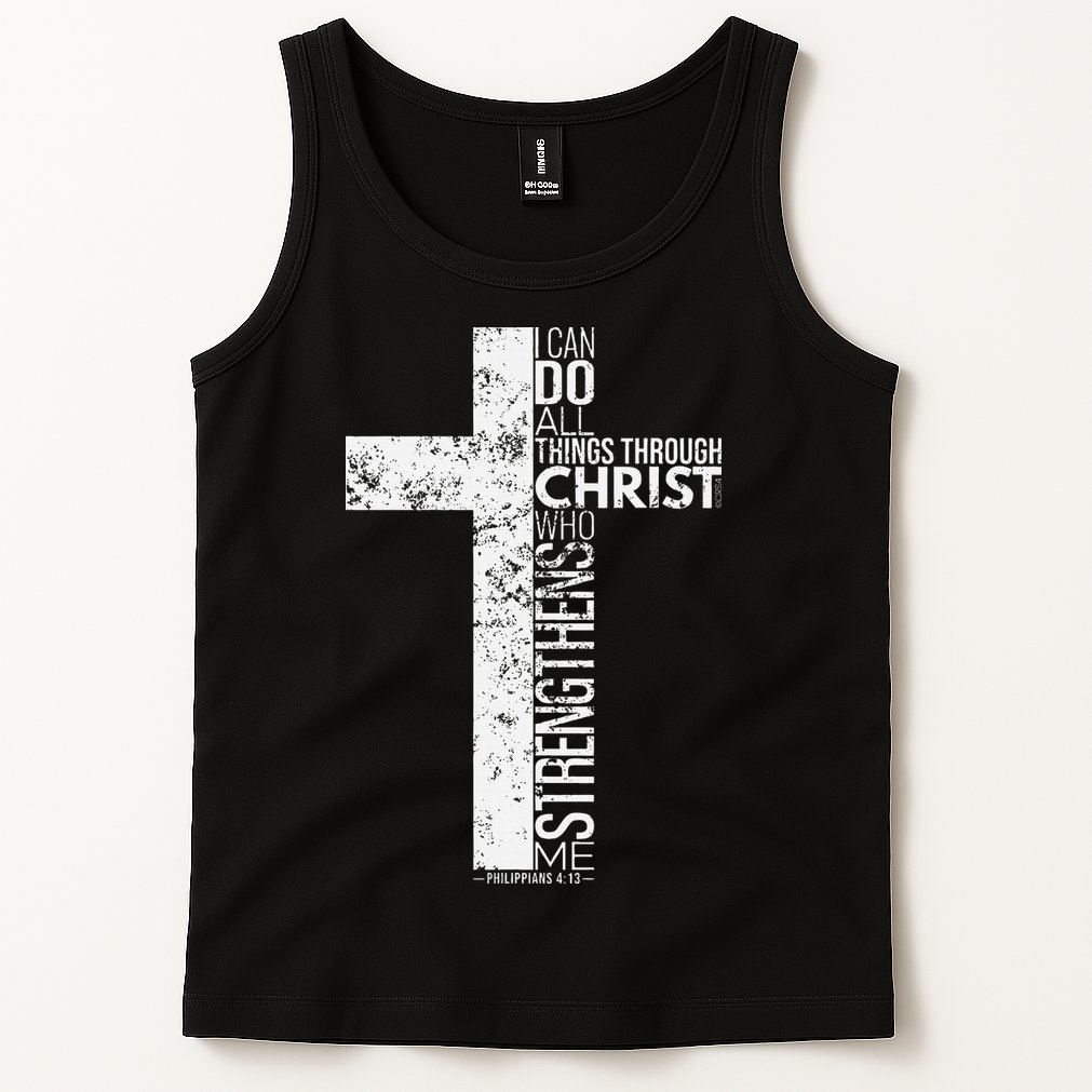 Cross With Philippians 413 Christian Tank Top