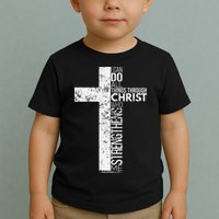 Cross With Philippians 413 Christian Toddler T-Shirt