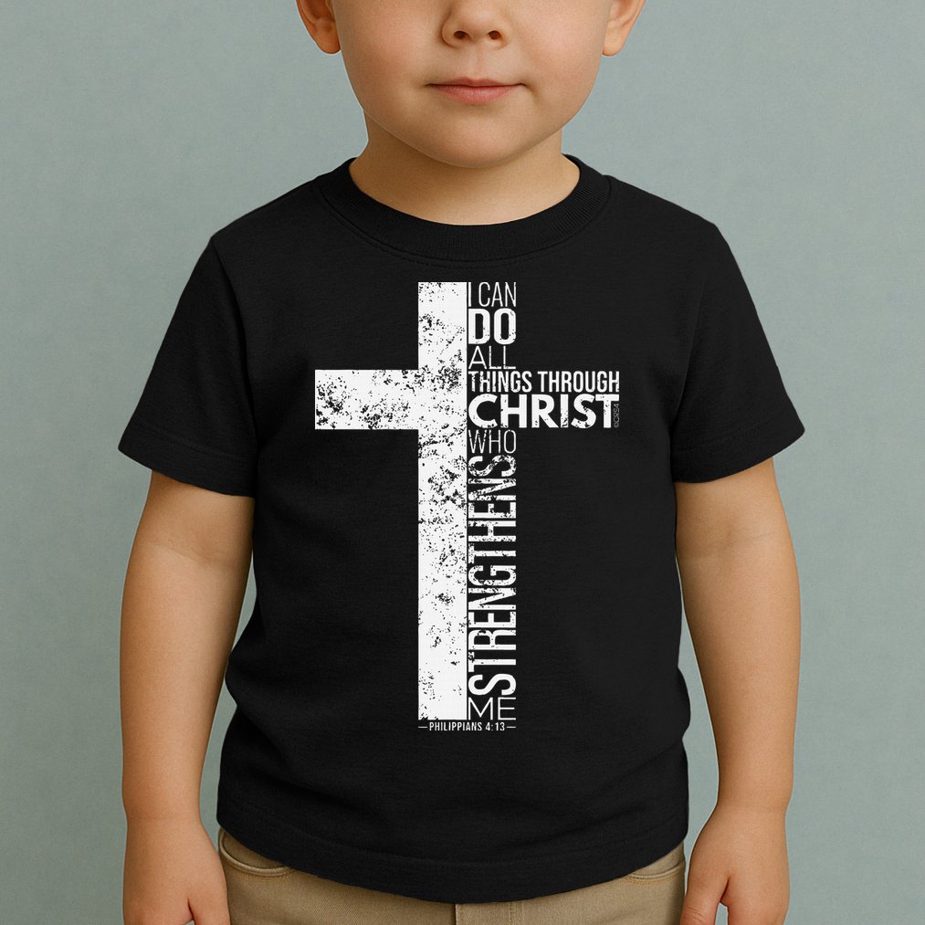 Cross With Philippians 413 Christian Toddler T-Shirt