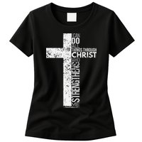 Cross With Philippians 413 Christian Womens T-Shirt