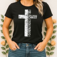 Cross With Philippians 413 Christian Womens T-Shirt