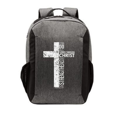 Cross With Philippians 413 Christian Vector Backpack
