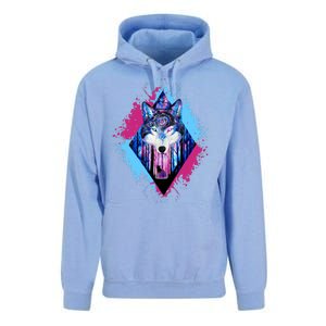 Colorful Wolf Painting Wolves Lover Unisex Surf Hoodie