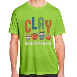 Clay Whisperer Pottery Ceramic Artist Adult ChromaSoft Performance T-Shirt