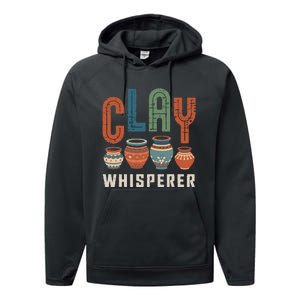 Clay Whisperer Pottery Ceramic Artist Performance Fleece Hoodie