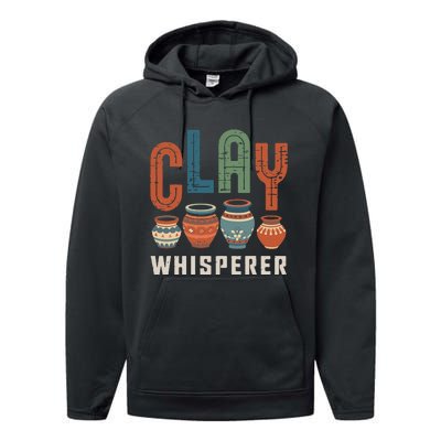 Clay Whisperer Pottery Ceramic Artist Performance Fleece Hoodie