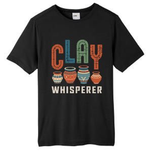 Clay Whisperer Pottery Ceramic Artist Tall Fusion ChromaSoft Performance T-Shirt