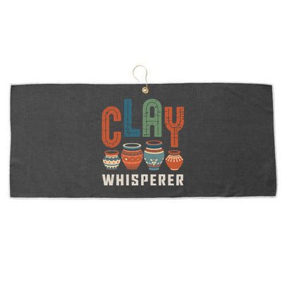 Clay Whisperer Pottery Ceramic Artist Large Microfiber Waffle Golf Towel