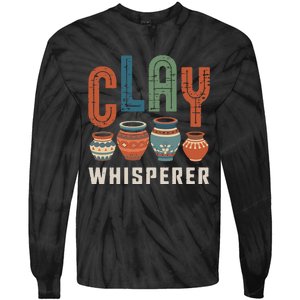 Clay Whisperer Pottery Ceramic Artist Tie-Dye Long Sleeve Shirt