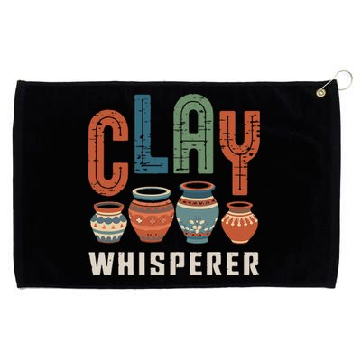 Clay Whisperer Pottery Ceramic Artist Grommeted Golf Towel