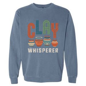 Clay Whisperer Pottery Ceramic Artist Garment-Dyed Sweatshirt