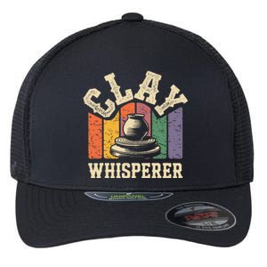 Clay Whisperer Pottery Ceramic Artist Flexfit Unipanel Trucker Cap