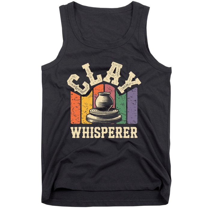 Clay Whisperer Pottery Ceramic Artist Tank Top