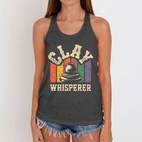 Clay Whisperer Pottery Ceramic Artist Women's Knotted Racerback Tank