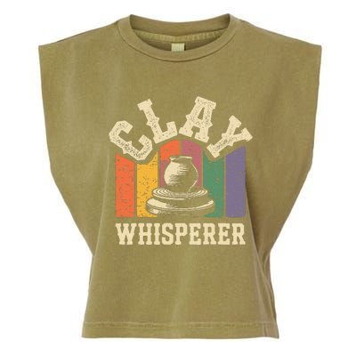 Clay Whisperer Pottery Ceramic Artist Garment-Dyed Women's Muscle Tee