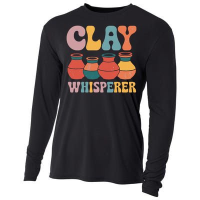 Clay Whisperer Pottery Ceramic Artist Cooling Performance Long Sleeve Crew