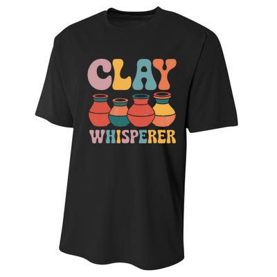 Clay Whisperer Pottery Ceramic Artist Performance Sprint T-Shirt