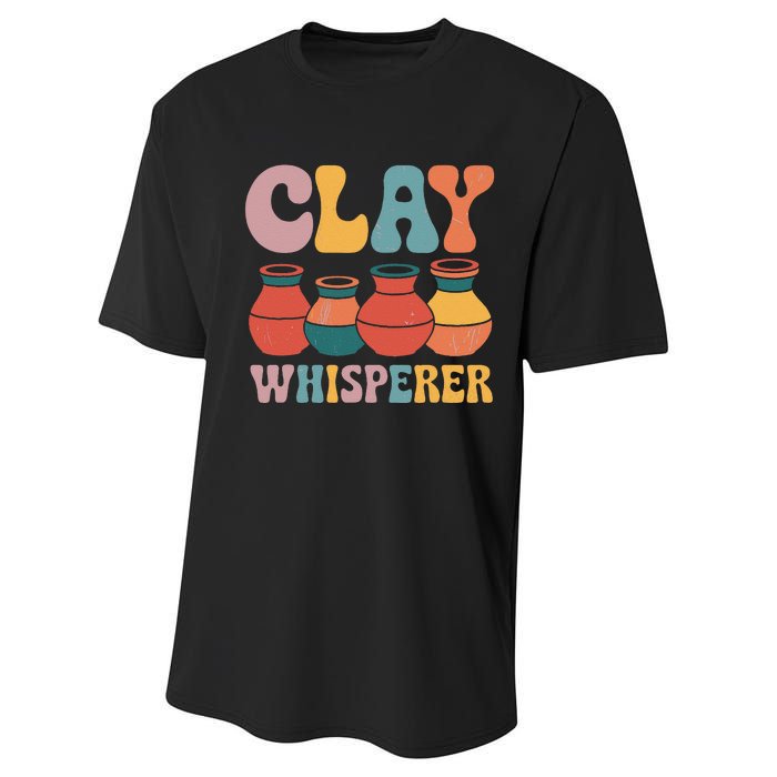 Clay Whisperer Pottery Ceramic Artist Performance Sprint T-Shirt