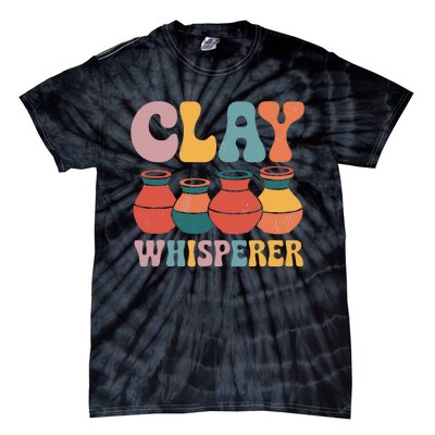 Clay Whisperer Pottery Ceramic Artist Tie-Dye T-Shirt