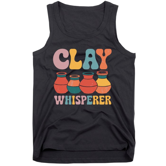 Clay Whisperer Pottery Ceramic Artist Tank Top