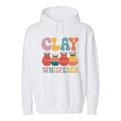 Clay Whisperer Pottery Ceramic Artist Garment-Dyed Fleece Hoodie