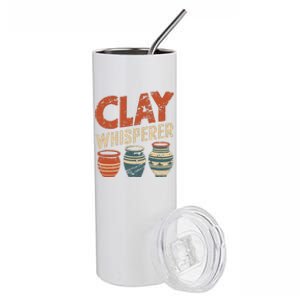 Clay Whisperer Pottery Ceramic Artist Stainless Steel Tumbler