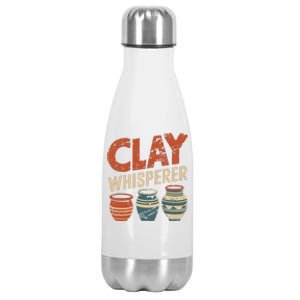 Clay Whisperer Pottery Ceramic Artist Stainless Steel Insulated Water Bottle