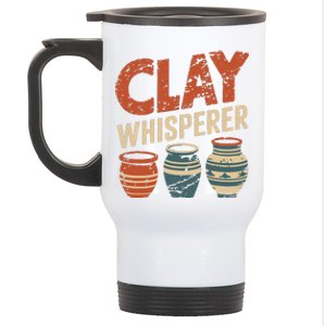 Clay Whisperer Pottery Ceramic Artist Stainless Steel Travel Mug