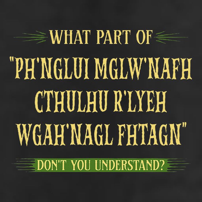 Cthulhu What Part Of Dont You Understand Cosmic Horror Beanie