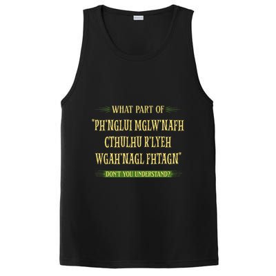 Cthulhu What Part Of Dont You Understand Cosmic Horror PosiCharge Competitor Tank