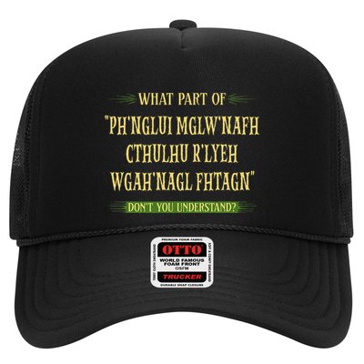 Cthulhu What Part Of Dont You Understand Cosmic Horror Trucker Hat