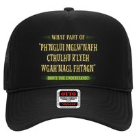 Cthulhu What Part Of Dont You Understand Cosmic Horror Trucker Hat