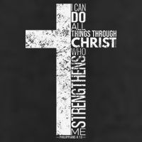 Cross With Philippians 413 Christian Cool Comfort Performance Bucket Hat