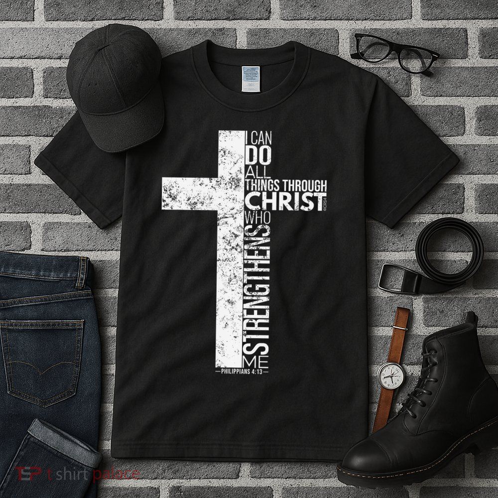 Cross With Philippians 413 Christian Tall T-Shirt