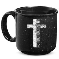Cross With Philippians 413 Christian 15oz Campfire Ceramic Mug