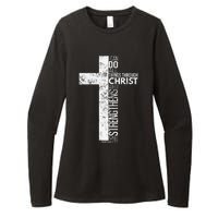 Cross With Philippians 413 Christian Womens CVC Long Sleeve Shirt